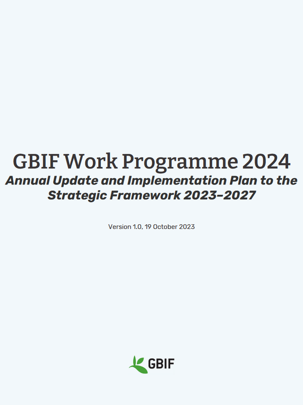 Work Programme 2024